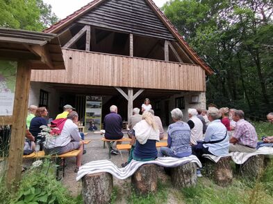 Lesung mit Beatrix Flatt am Forsthaus Mesekenheide in Helmstedt