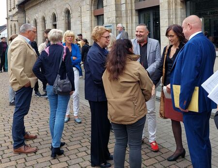 Widmung des Fred-Woitke-Platzes in Helmstedt, Gespräche