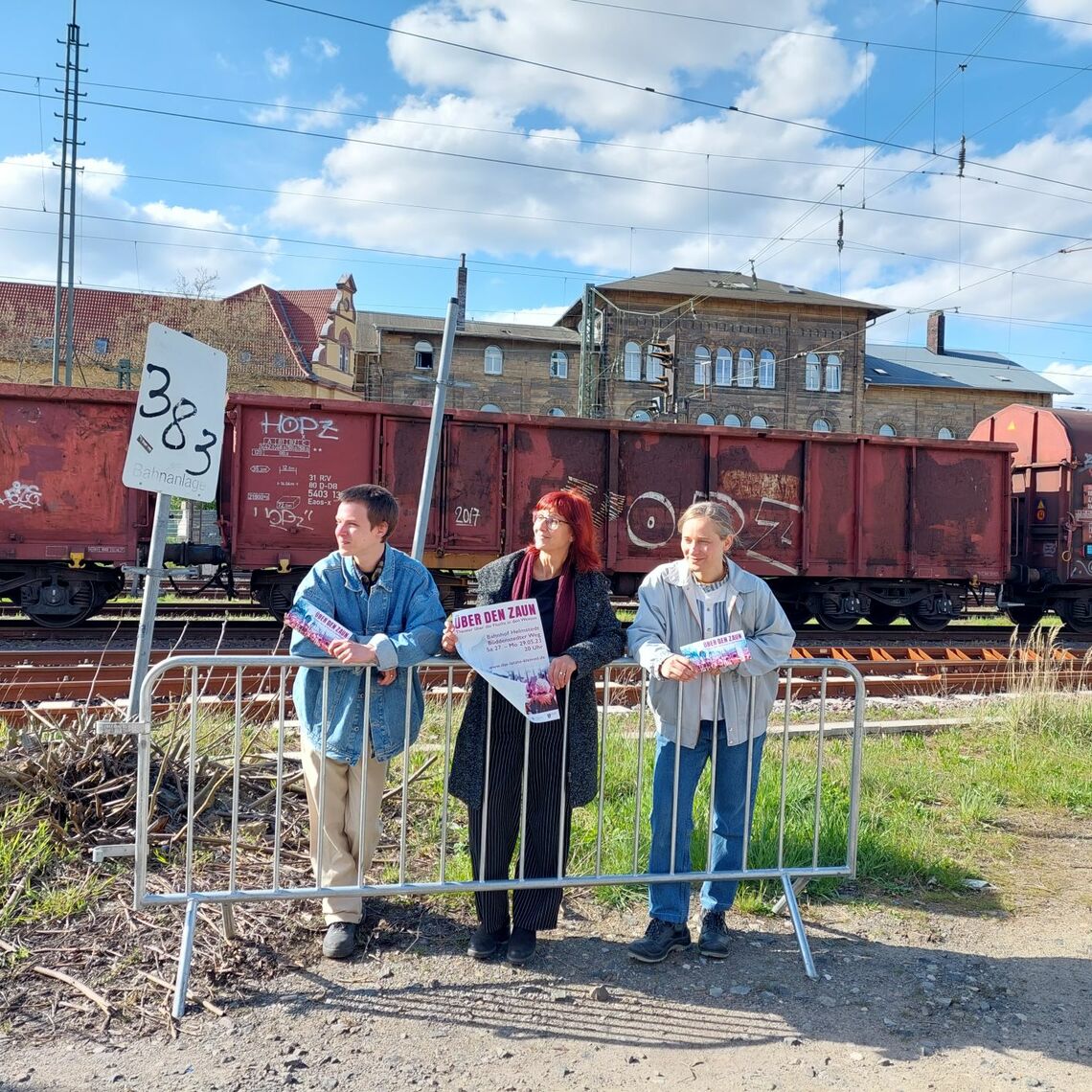 Theaterprojekt "Das letzte Kleinod", Stück "Über den Zaun" in Helmstedt.