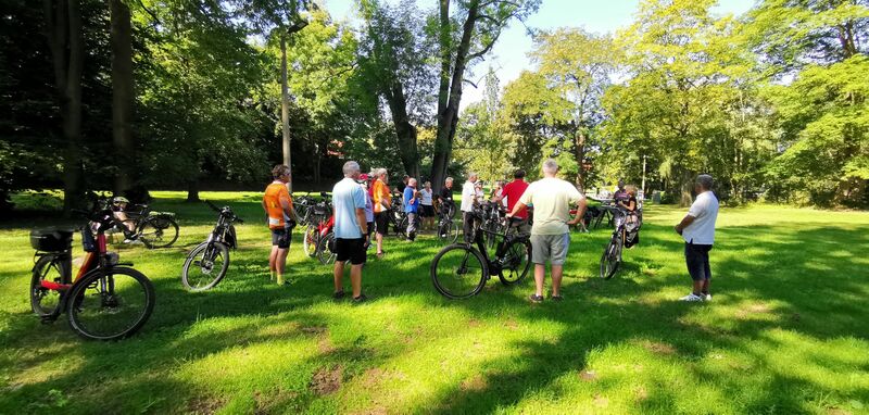Rundfahrt Grenzenlos mit dem Fahrrad 2023 in Marienborn